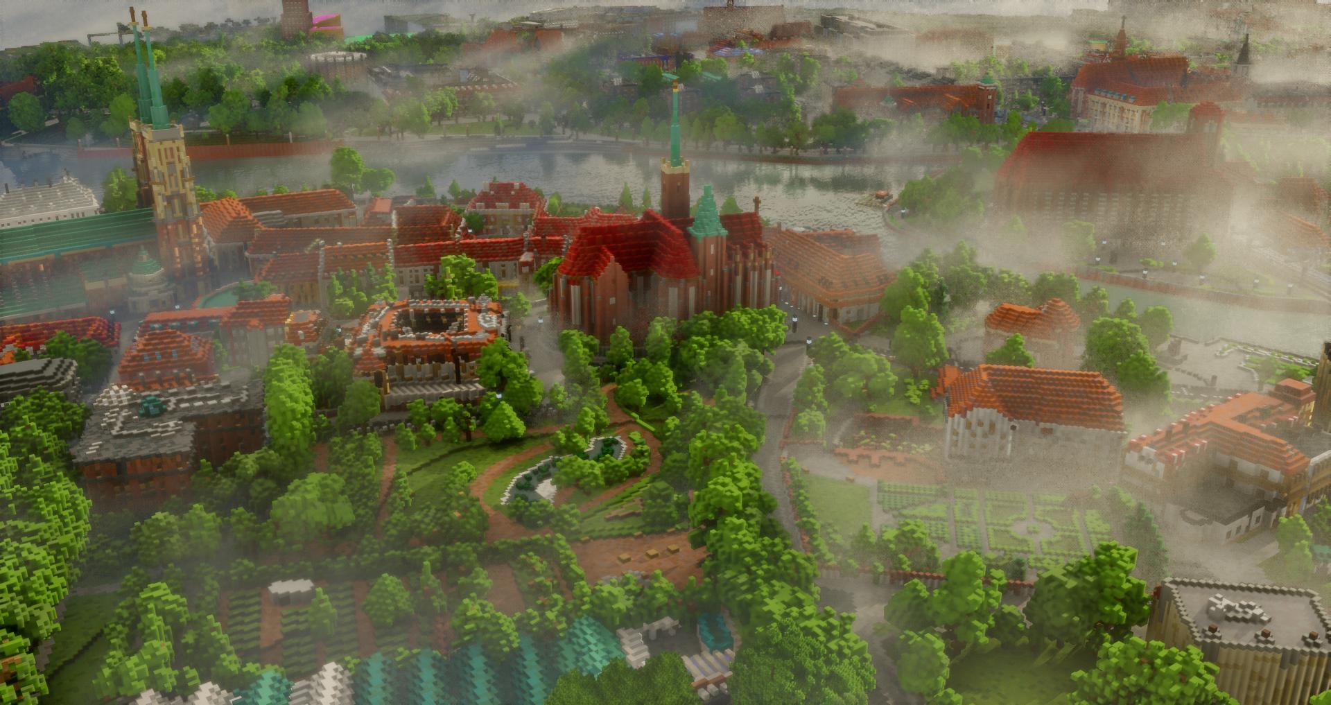 Przemyśl - Plac Niepodległości w Minecraft - Build The Earth Poland