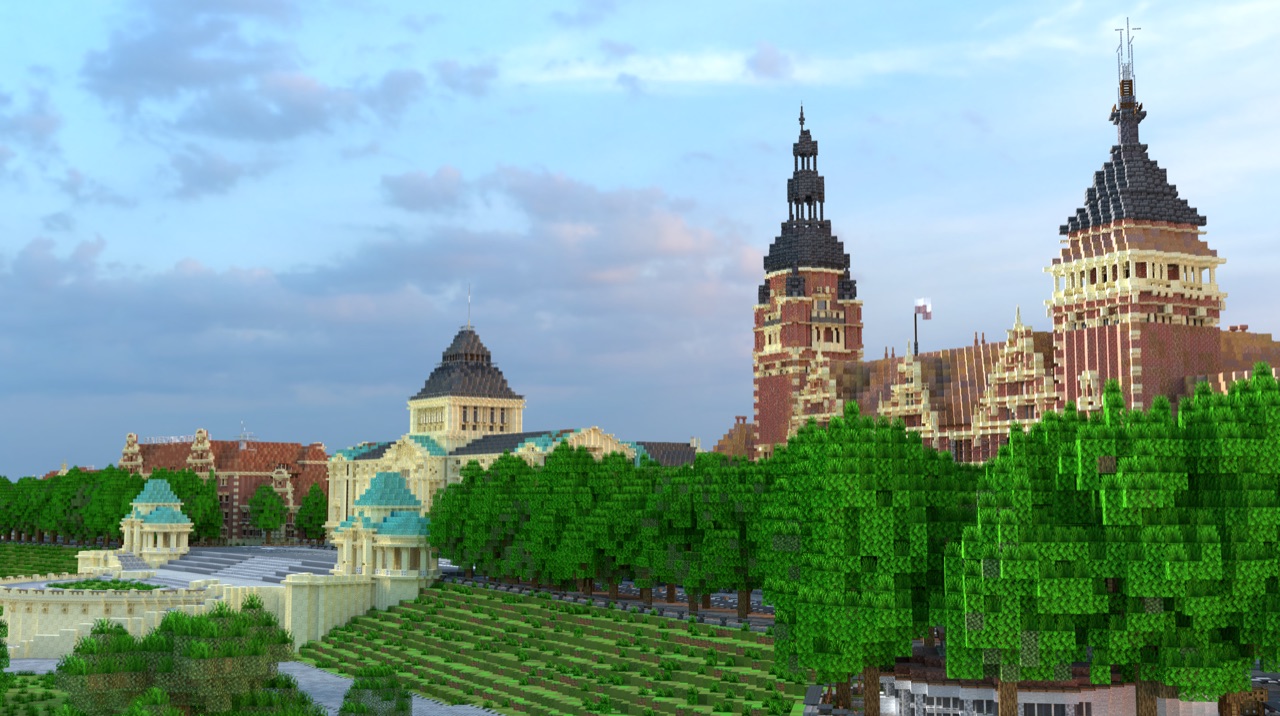 Szczecin odtworzono w Minecraft w skali 1:1 - Build The Earth Poland
