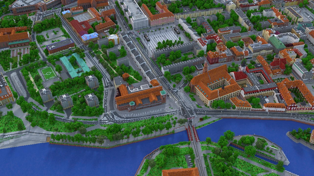 Wrocław - Lotnisko odtworzone w Minecraft w skali 1:1 - Build The Earth Poland