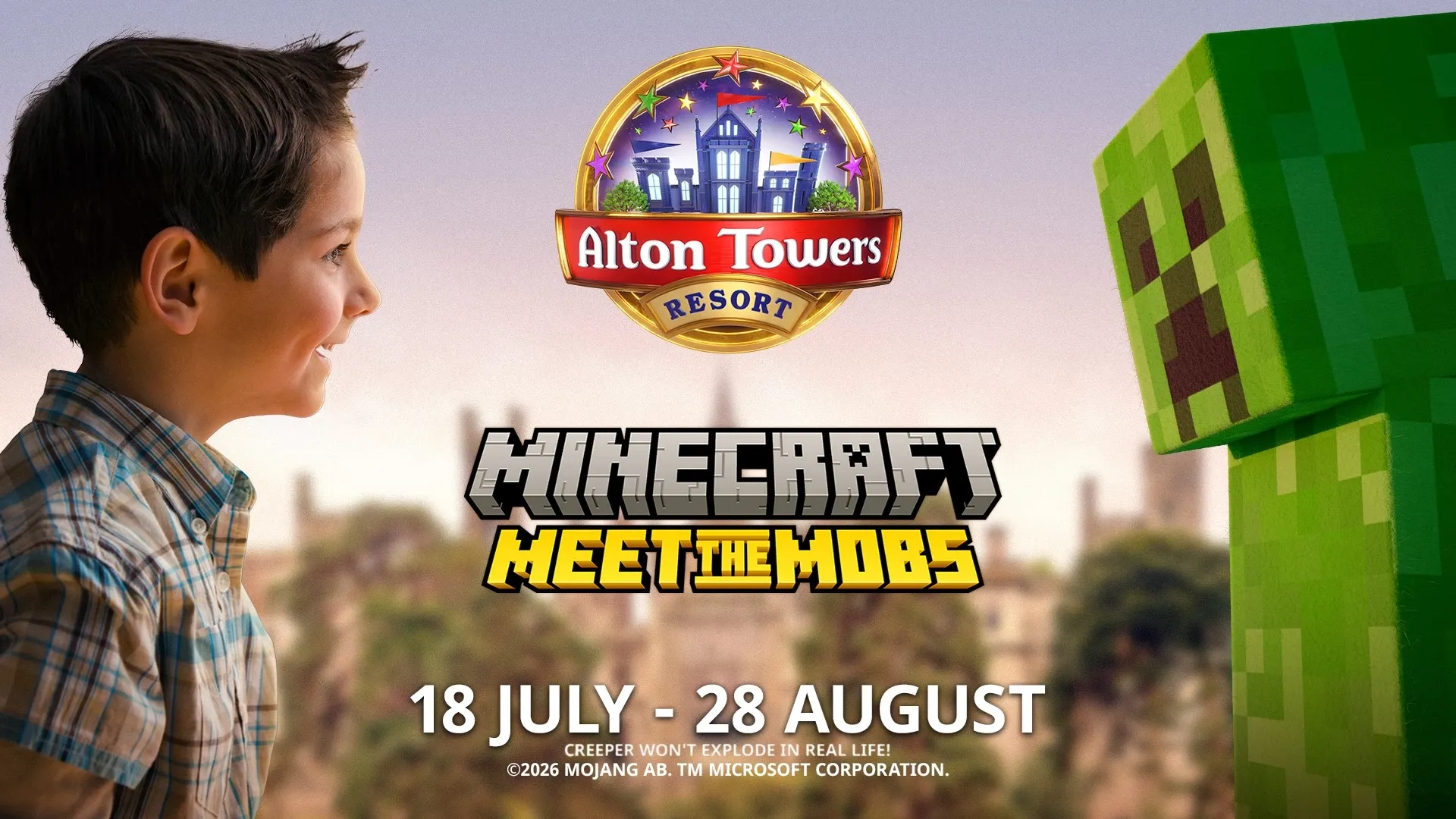 Minecraft: Meet the Mobs w Alton Towers - brytyjski park rozrywki ożywi maluchy z gry